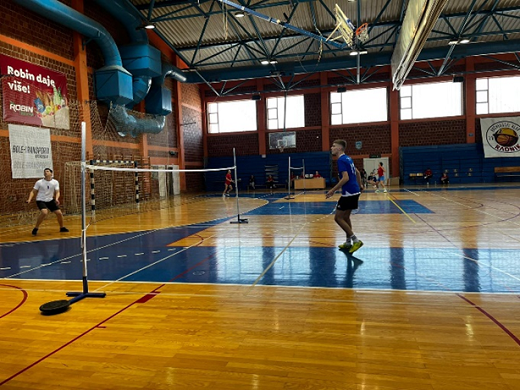 Detalj s gradskog natjecanja u badmintonu